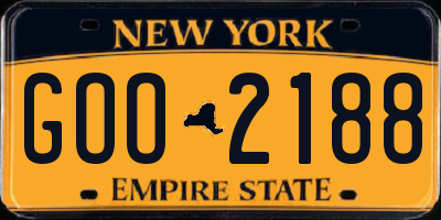 NY license plate GOO2188