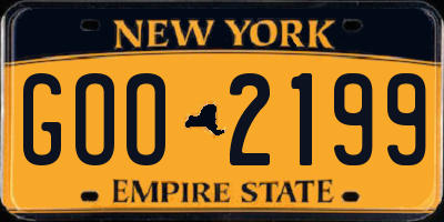 NY license plate GOO2199