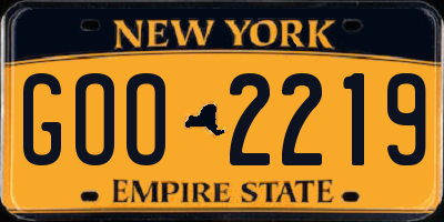 NY license plate GOO2219