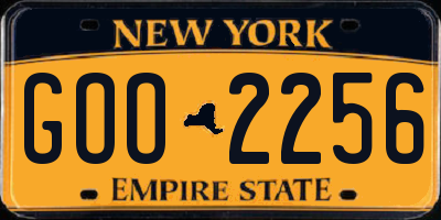 NY license plate GOO2256