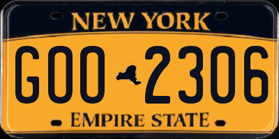 NY license plate GOO2306