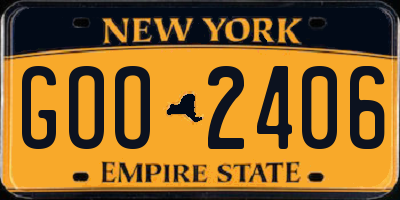 NY license plate GOO2406