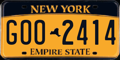 NY license plate GOO2414