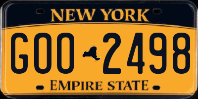 NY license plate GOO2498