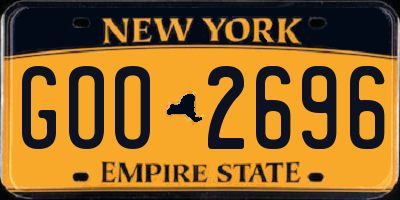 NY license plate GOO2696