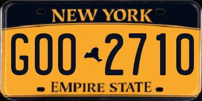 NY license plate GOO2710
