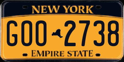NY license plate GOO2738
