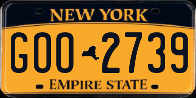 NY license plate GOO2739