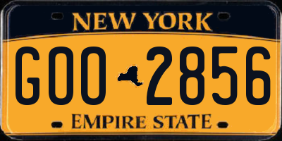 NY license plate GOO2856