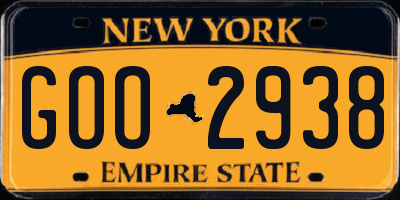 NY license plate GOO2938
