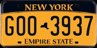 NY license plate GOO3937