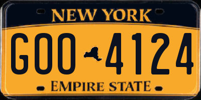 NY license plate GOO4124