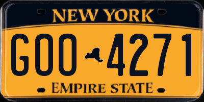NY license plate GOO4271