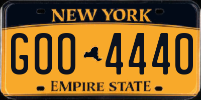 NY license plate GOO4440