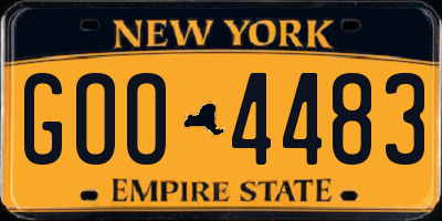 NY license plate GOO4483