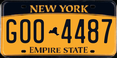 NY license plate GOO4487