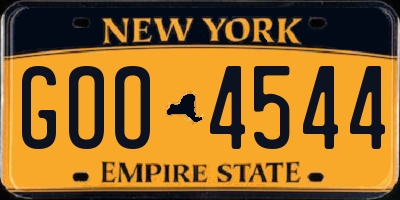 NY license plate GOO4544