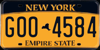 NY license plate GOO4584