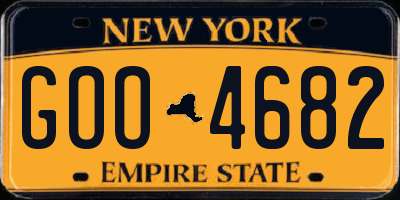 NY license plate GOO4682