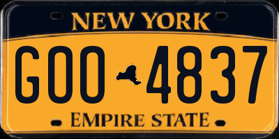 NY license plate GOO4837
