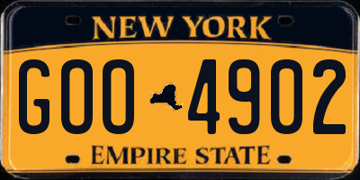 NY license plate GOO4902