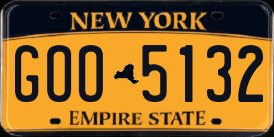 NY license plate GOO5132