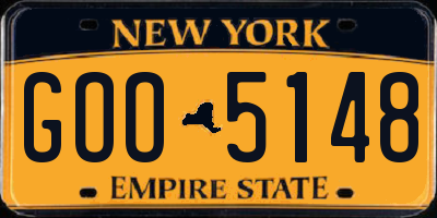 NY license plate GOO5148