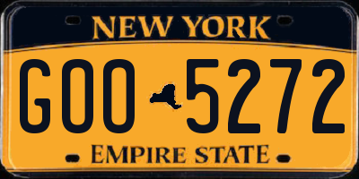 NY license plate GOO5272