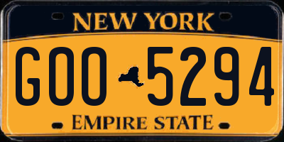NY license plate GOO5294