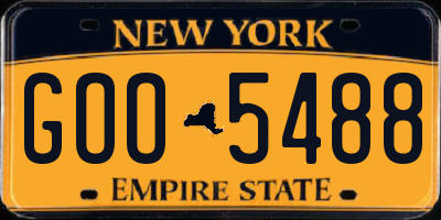 NY license plate GOO5488
