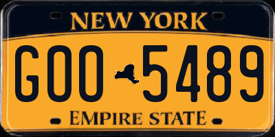 NY license plate GOO5489
