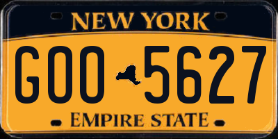 NY license plate GOO5627