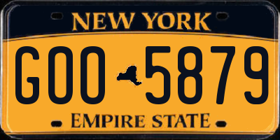 NY license plate GOO5879