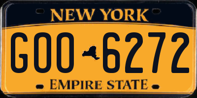 NY license plate GOO6272
