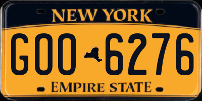 NY license plate GOO6276
