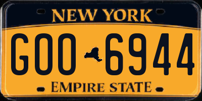 NY license plate GOO6944