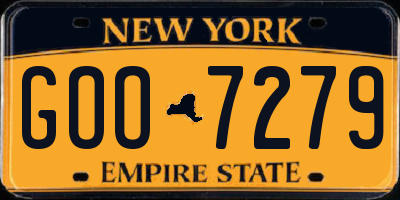 NY license plate GOO7279