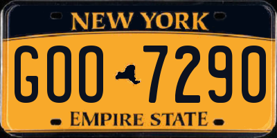 NY license plate GOO7290