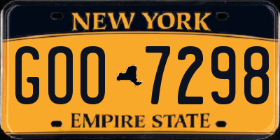 NY license plate GOO7298