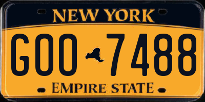 NY license plate GOO7488