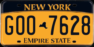 NY license plate GOO7628