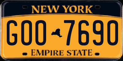 NY license plate GOO7690
