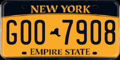 NY license plate GOO7908