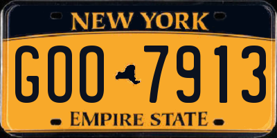 NY license plate GOO7913