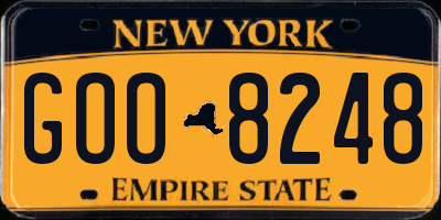 NY license plate GOO8248
