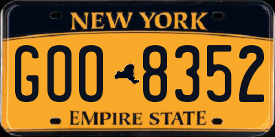 NY license plate GOO8352