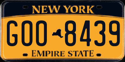 NY license plate GOO8439