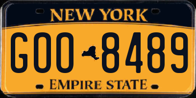 NY license plate GOO8489