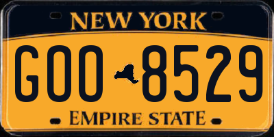 NY license plate GOO8529