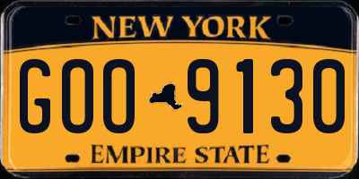 NY license plate GOO9130